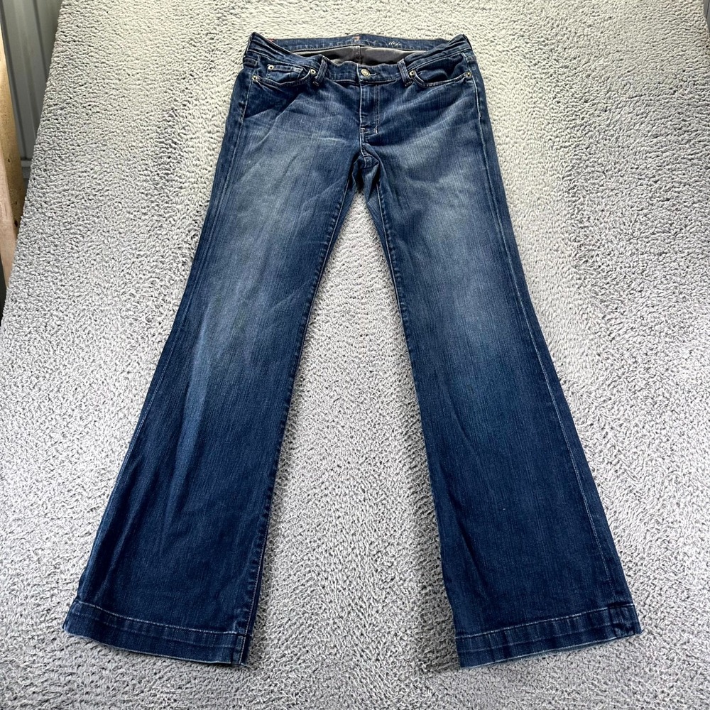 7 For All Mankind Women's Dojo Jeans - Dark Blue 31x34